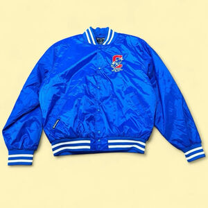 Holloway Champs Jacket Blue Satin Varsity Albany NY 2010 Adult L